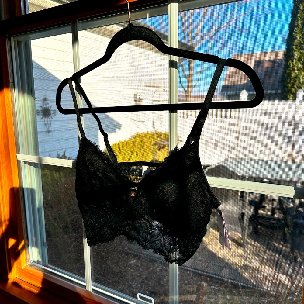 Women’s Medium Auden Bralette -  Black lace
